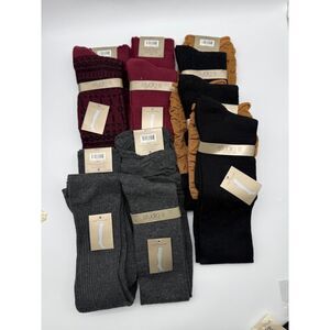 Studio S over-the-knee socks in various colors and materials lot of 7